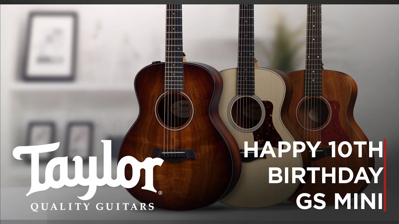 Taylor GS Mini-e Koa PLUS Acoustic Electric Guitar w/Aerocase - Shaded Edgeburst - Left Handed