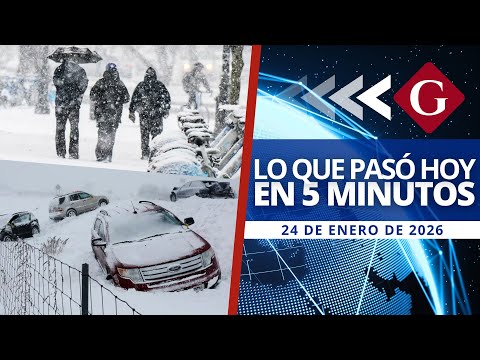 🔵 Noticias 24 de enero: MEGATORMENTA DE NIEVE AZOTA A EE.UU. CON RIESGO CATÁSTROFICO | Noticiero