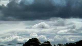 preview picture of video 'The Red Arrows arriving at the Enniskillen Airshow'