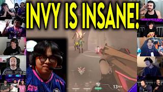 Valorant Streamers React To PRX Invy INSANE 4k Against NRG In Masters Santiago
