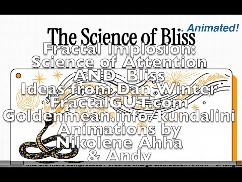 Fractal Implosion ANIMATED:Science of Attention AND Bliss, Dan Winter,  Animstions by Nikolene Ahha