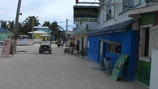 preview picture of video 'Caye Caulker Belize. One end to the other by bike.'