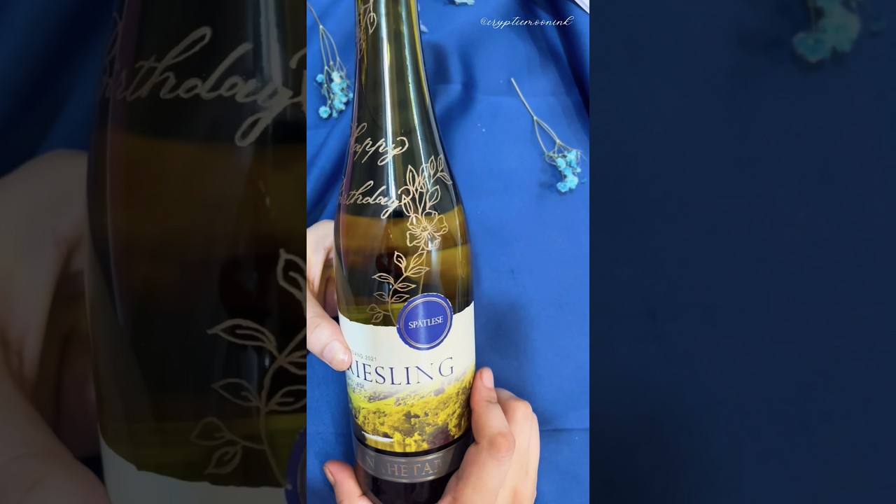 Let’s engrave wine bottle #calligraphy #engraving #art #craft #personalizedgifts #viral #satisfying