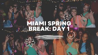 miami spring break 2023 vlog: day 1 🏝️💖 || spend the day with the gang on ocean drive 😝🎉