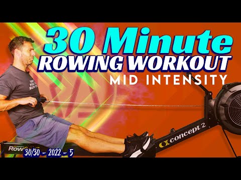 30 Minute RowAlong -Mid Intensity Row - WITHOUT MUSIC - 5