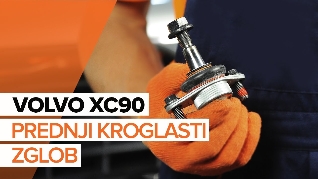 Kako zamenjati avtodel zglob vilice spredaj na avtu Volvo XC90 1 – vodnik menjave