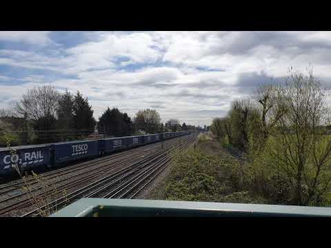 Direct Rail Services Class 66122 Passes South Kenton Footbridge