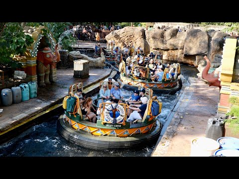 Disney's Animal Kingdom Kali River Rapids 2024 Sights & Sounds in 4K | Walt Disney World Florida