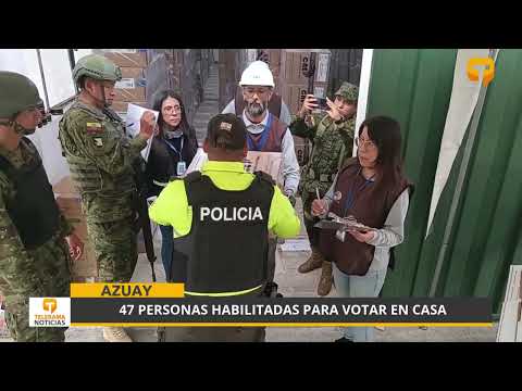 47 personas habilitadas para votar en casa