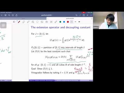 8th PRCM: Zane Li, Connections between decoupling and efficient congruencing