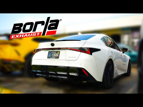 Borla S-type Exhaust Lexus IS 350 + 4 inch Exhaust tips | **Best Upgrade**
