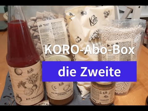 KoRo -Abo-Box die Zweite/ Unboxing