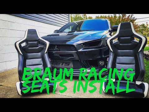 BRAUM RACING SEATS INSTALL // EVOX