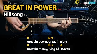 GREAT IN POWER - Hillsong (Guitar Tutorial with Chords Lyrics)