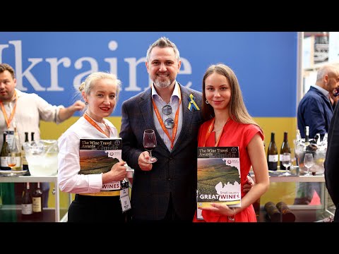 Wines of Ukraine stand at the London Wine Fair 2022