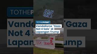 Lapangan Golf Donald Trump di Skotlandia Ditulisi 'Gaza is Not 4 Sale' oleh Aktivis Pro-Palestina