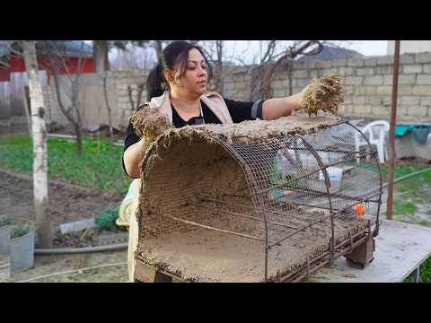 I Built a Clay Oven & Cooked a Delicious Pizza / Village Life
