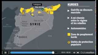 Carte des mouvements de la rébellion en Syrie
