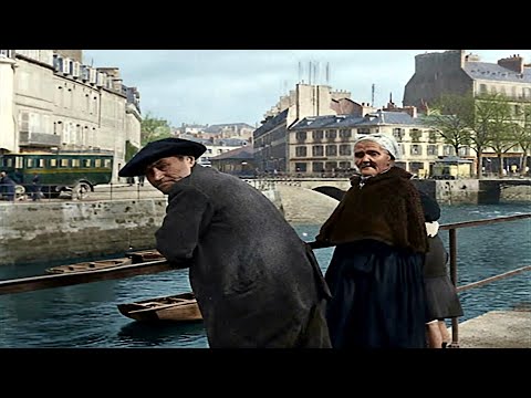 Bretagne, France 1920 in color [60fps,Remastered] w/sound design added