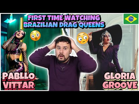 FIRST TIME REACTION TO BRAZILIAN DRAG QUEENS: GLORIA GROOVE - LEILÃO // Pabllo Vittar - Number One