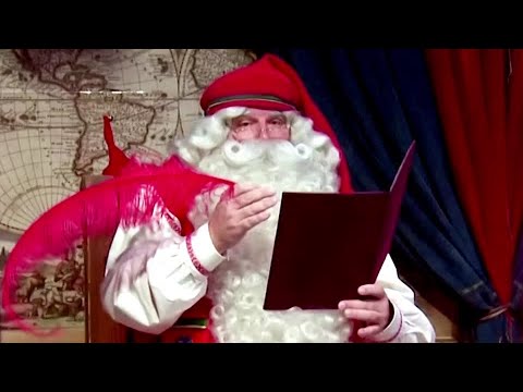 聖誕老人："要善待自己，遵守社交疏遠規則 (Santa: 'be nice and follow social distancing rules')