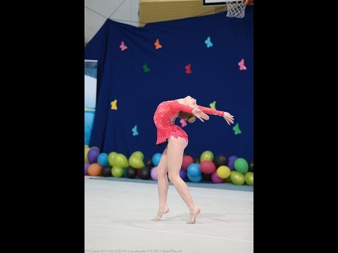 Laura Emurla junior without apparatus Carramba Cup 2017, gold medal