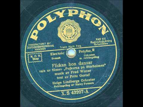 Helge Lindbergs Orkester-Refrängsång av Harry Persson - Flickan hon dansar