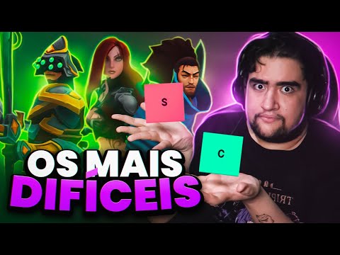 TIER LIST DA DIFICULDADE DOS 161 CAMPEÕES DE LEAGUE OF LEGENDS! DO MAIS DIFICIL AO MAIS FÁCIL