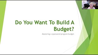 August Research Cafe - Do You Want to Build a Budget?