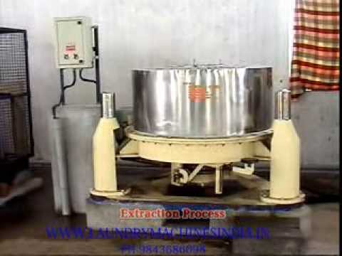 Hydro extractor machine demostration