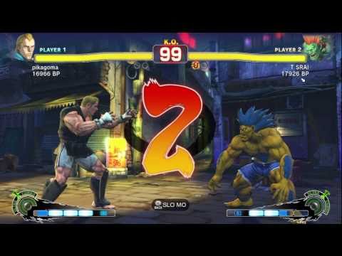 T SRAI [Blanka] vs pikagoma [Abel] 1/2 SSF4 Japanese Online Ranked Matches - TRUE-HD