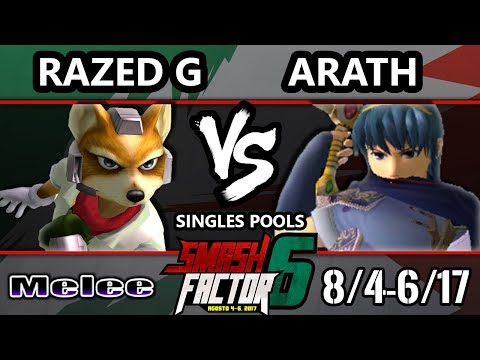Smash Factor 6 SSBM - Razed G (Fox) vs. Arath (Marth) - Smash Melee