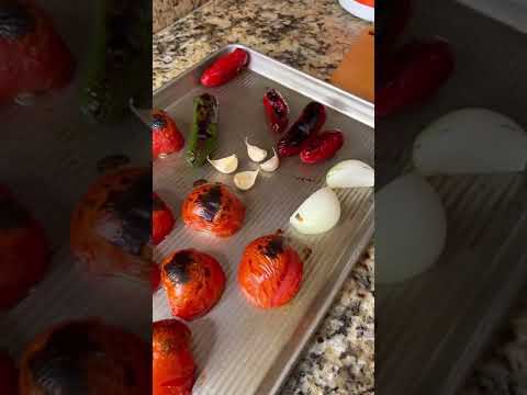 Fire Roasted Salsa 🔥 #freddsters #foodie #cooking #salsa #mexican #recipe #tacos #chips #cocina