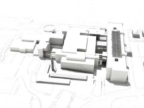 IL PROGETTO DEL NUOVO OSPEDALE DI PORDENONE  IN VIA MONTEREALE 24  (immagini del 2006)