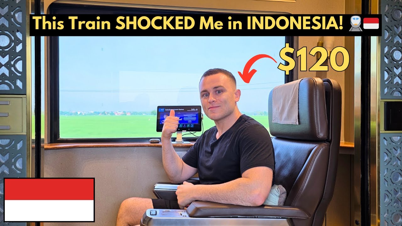 I Rode The World’s Most Luxurious $120 Train in Indonesia 🇮🇩 (Jakarta to Yogyakarta)