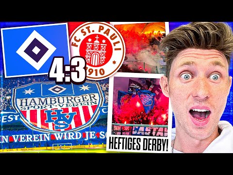 Pyro & Rockets HSV vs. FC St. Pauli 4-3 | Matchday 29 2.Bundesliga Stadium Vlog