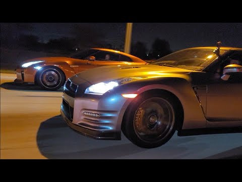 2018 Ferrari 488 GTB vs 2014 Nissan GT-R Bolt Ons 93