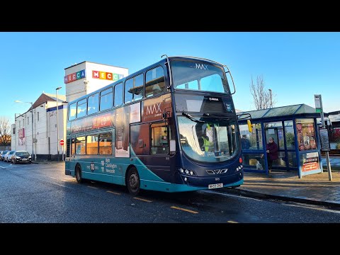 Slighth Boring: Route X10: 7615/NK59 DND-Arriva Northumbria-VDL DB300/Wright Pulsar Gemini 2