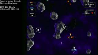 Space Shooter demo for Amiga, by Mateusz Staniszew