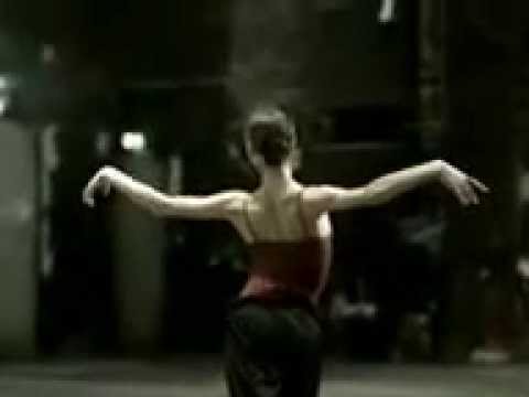 Ballet dancing to a very beautiful young woman with wonderful music