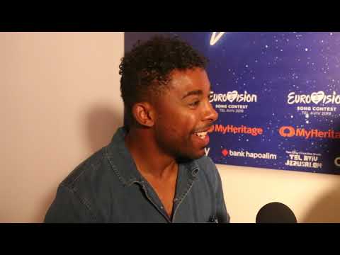 #eurovision interview with John Lundvik (Tel Aviv 2019)
