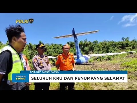 PESAWAT TRIGANA AIR TERGELINCIR DI PAPUA, PENUMPANG DAN KRU SELAMAT