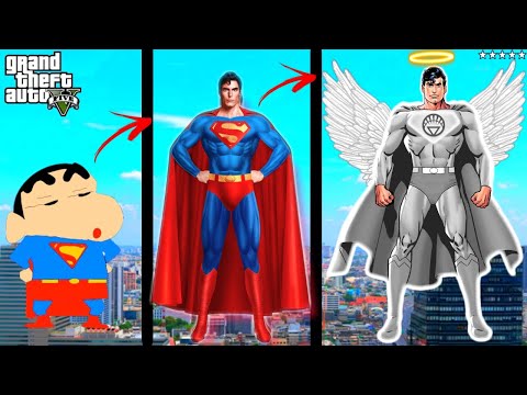 Upgrading SHINCHAN To GOD SUPERMAN In GTA 5 | SHINCHAN BECAME GOD SUPERMAN IN GTA 5