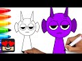 How To Draw Durple Incredibox Sprunki