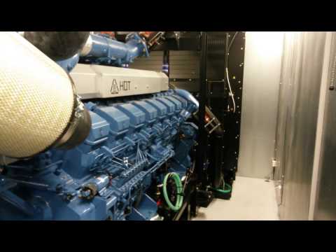 Mitsubishi S16R engine running