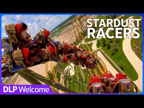 On-ride point of view of Stardust Racers
