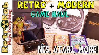🕹️📦 Modern and Retro Video Game Haul! NES, ATARI, Handheld and More! 🕹️📦