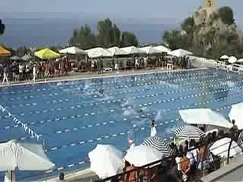 Finale 100 farfalla uomini - Regionali nuoto Trabia 2008