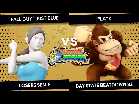 Bay State Beatdown 82 - FALL GUY | Just Blue (Wii Fit, Steve) vs Playz (Donkey Kong) - Losers Semis