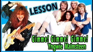 Gimme Gimme Gimme - solo lesson (Yngwie Malmsteen version)